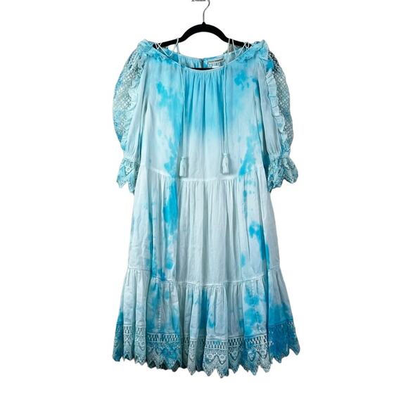 Ulla Johnson Cloud Blue & White Mini Dress Size 4 - Picture 2 of 6